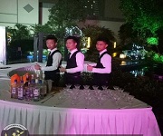 2017年3月7日【愛施華燈飾答謝晚宴酒會】王燦杰、王貴波、朱歡洪被聘請為調(diào)酒演出節(jié)目嘉賓！